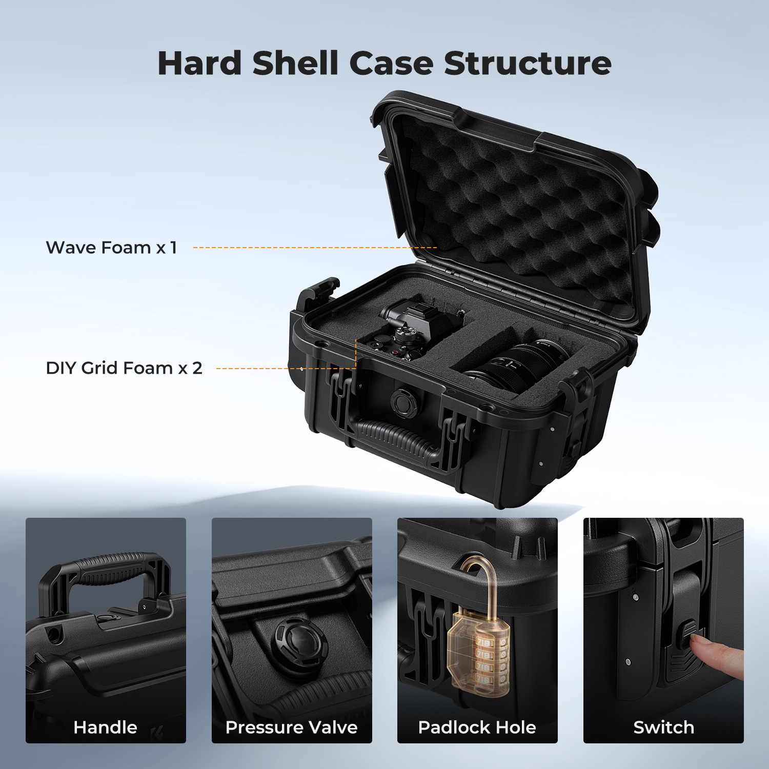 K&F CONCEPT IP67 waterdichte c - Drone Camera Case recensie en prijs